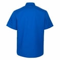 thumbnail image 2 of TOPTIE Unisex Short Sleeve Chef Coat Jacket, Royal Blue, 2 of 8