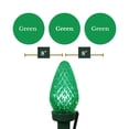 thumbnail image 5 of (2 pack) Indoor/Outdoor 25-Count LED C7 Christmas String Lights, Green, Green Wire, 16', by Vickerman, 5 of 5