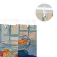 thumbnail image 5 of Yayeee Shower Curtain with Hooks 72"x72" Waterproof Fabric Bathroom Hanging Decor, Blue Goldfish, 5 of 5