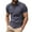 136#Grey, variant on Shirts for Men Slim Fit Short Sleeve Golf Shirts Fashion Casual Buttons Lapel Business Casual Shirt