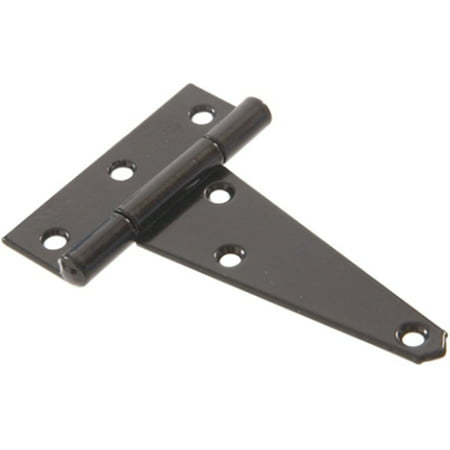 UPC 008236933864 product image for Part 852565 4  Brass Plated Heavy T-Hinge Black Fini, by Hillman, Single Item, G | upcitemdb.com