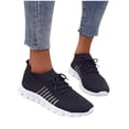 thumbnail image 4 of Zapatillas ligeras para mujer para verano y otoño, diseño de malla transpirable, zapatos planos casuales para uso diario y comodidad., 4 of 5