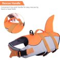 thumbnail image 4 of Dog Life Jacket Ripstop Pet Floatation Vest Saver Swimsuit Preserver for Water Safety at The Pool, Beach, Boating (XL, Orange), 4 of 8