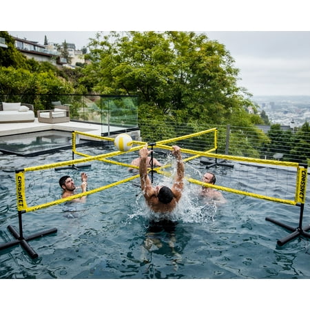 FloormarX 1461855 Four Way Volleyball Net Pool Game Pool Toy for Adults Kids & Families