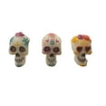 thumbnail image 2 of Ashland Day of the Dead Unscented Skull Candles 3pc, 2 of 3