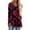 #_001Purple Pink, variant on Hogleaql Valentines Day Tops for Women V-Neck Comfy Long Sleeve Shirts Love Heart Print Dressy Lounge Loose Mid-Length Blouse Watermelon Red S