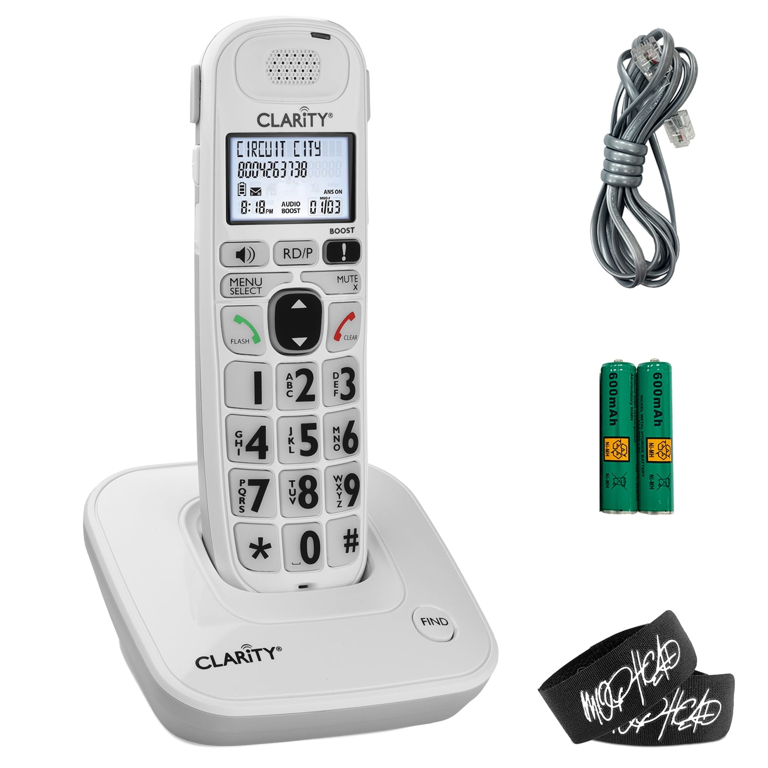 Clarity D704 Moderate Hearing Loss Extra Loud Big Button Amplified