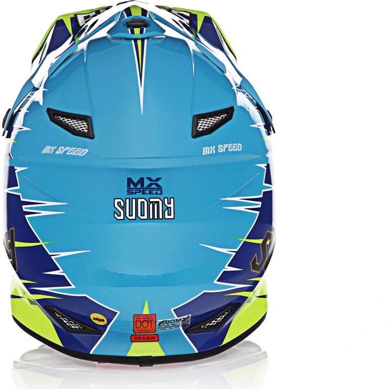 Suomy Speed Warp MX Offroad Helmet Light Blue/Yellow SM