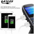 thumbnail image 4 of compatible Bluetooth FM Transmitter Radio Adapter Car Charger Cigarette Lighter Car Kit with 2 USB Car Charger Wireless Car Radio Eme_Perfect Gift, 4 of 4