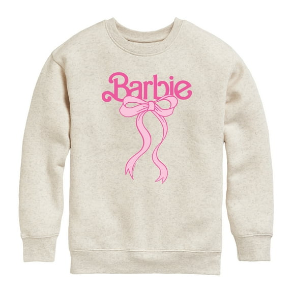 Barbie - Logo Bow - Youth Boys Crew Fleece Sweatshirt