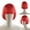 Red, variant on TAZAG short straight hair wig with bangs, universal synthetic wig for Halloween, parties, anime role-playing daily