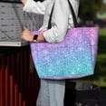 thumbnail image 4 of Wukai Multicolor Glitter Print Zipper Bag,large Beach Tote Bag,Waterproof Sandproof Bag,Grocery and Picnic Tote Travel Bag, 4 of 5