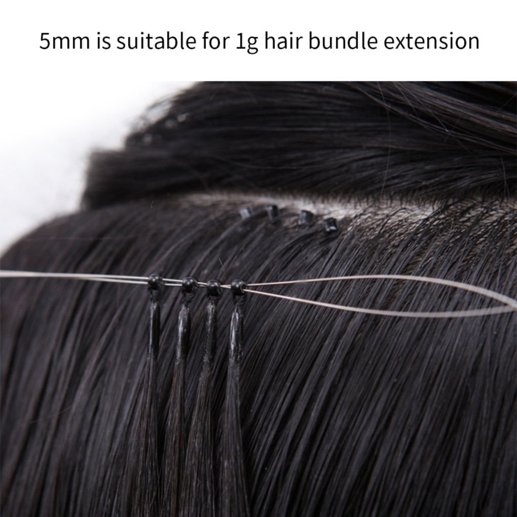 micro beads Aluminum micro rings with silicon inside for hair extensions -  Alove Hair