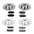 thumbnail image 3 of PowerStop Front and Rear Z23 Evolution Sport Carbon-Fiber Ceramic Brake Pad and Drilled & Slotted Rotor Kit Fits: MAZDA Select Models K718, 3 of 10