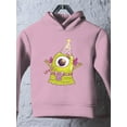 thumbnail image 3 of Happy Birthday Cute Monster Hoodie Toddler -Image by Shutterstock,  5 Toddler, 3 of 4