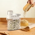 thumbnail image 1 of Airtight Grain Storage Container with Double Seal & Funnel Spout - 3 Sizes Available, Transparent PET++ Food Safe Container for Rice, Pasta, Cereal - 1.5 Gallon, 2.5 Gallon, 3.5 Gallon Akmoler, 1 of 7
