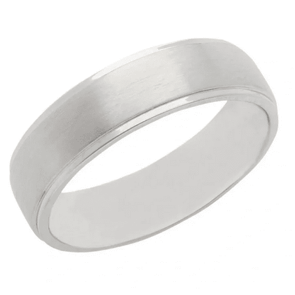 7mm Stainless Steel Men Women Wedding Rings - Comfort Fit Matte Finish Couples Ring, His and Hers Wedding Band, Size 6 to 13