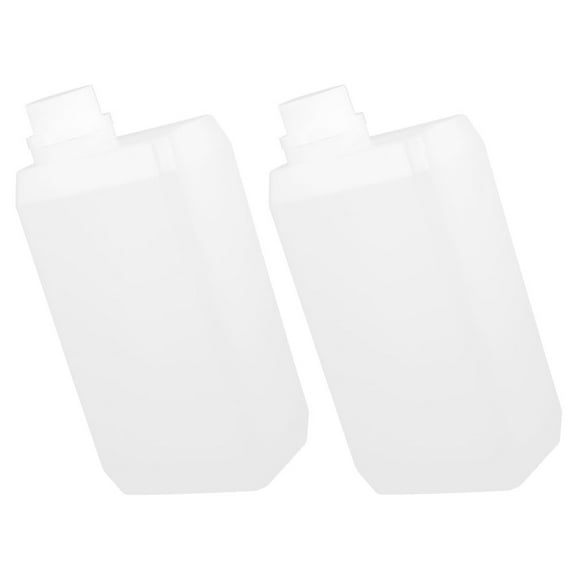 DEEPCRAFF 2Pcs Reusable White HDPE Oil Transport Containers for Storage 1000ml 8.3x3.9x2.7in