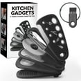 thumbnail image 2 of Pluokvzr 6pcs Kitchen Gadgets with Brush Space Saving Kitchen Tool Set Unique Cooking Accessories Cheese Grater Bottle Opener Vegetable Peeler Pizza Cutter Garlic Grinder Herb Stripper, 2 of 10