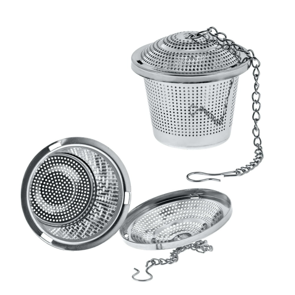 U.S. Kitchen Supply 2 Premium Tea Infuser 2" Diameter Stainless Steel Single Cup Perfect