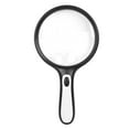 thumbnail image 1 of Generic New 4-LED Handheld Magnifying Glass for Seniors, Optical Lenses with 3X and 6X Magnification, 125mm Lens Diameter, Lightweight ABS and Acrylic Design, Battery Not Included, 1 of 7