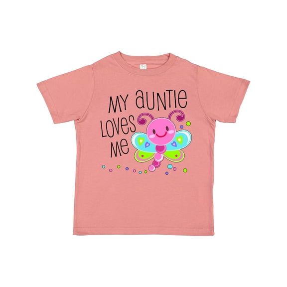 Inktastic My Auntie Loves Me Cute Dragonfly Boys or Girls Toddler T-Shirt