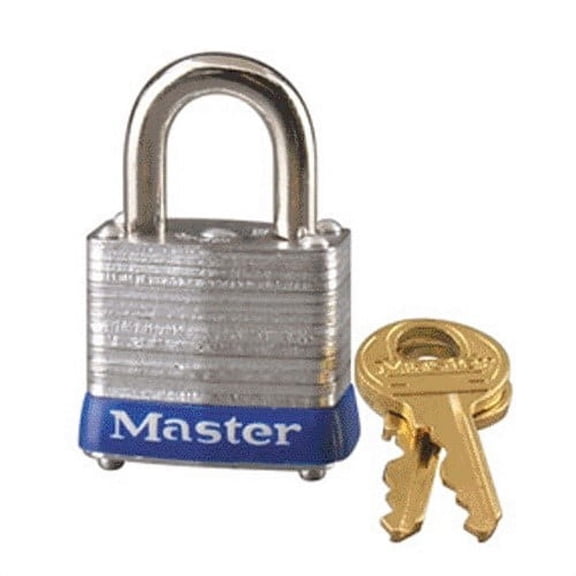 Master Lock 7D Laminated Steel Padlock, 3/16"