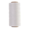 thumbnail image 2 of veasfak 2 Rolls 150D Leather Flat Waxed Thread DIY Hand Stitching Polyester Cord Crafts White Beige, 2 of 8