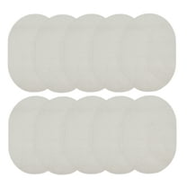 Furnish My Place Modern Plush Solid Off White Color Rug - Pets and Kids Friendly Rug, Indoor/Outdoor Mat, Area Rugs Great for Kids, Pets, Event, Living Room, Made in USA, 2' x 4' Oval - Set of 10