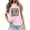 Light Pink, variant on Vetement Femme ete 2025 Women's Casual Valentine's Heart Print Letter Round Neck Short Sleeve T Shirt Cute Summer Top Short T Shirt Long Sleeve Plain Women Plain Loose Shirts for Women Layering M