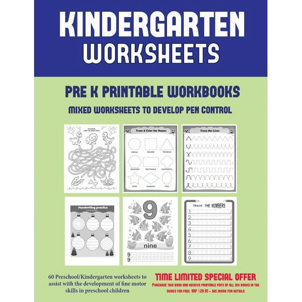 Pre K Printable Workbooks: Pre K Printable Workbooks (Mixed Worksheets ...