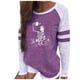thumbnail image 1 of Camisas sexy para mujer Cuello redondo Manga larga Tops Impreso Blusa regular Fridja fjkfkj1867, 1 of 6