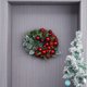 thumbnail image 5 of Guirnalda de bolas navideñas de imitación de ratán para colgar en la puerta principal, guirnalda de ratán para fiestas navideñas y jardines., 5 of 9