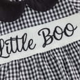 thumbnail image 6 of mgoYE Baby Girl Halloween Outfit Baby Plaid Smocked Romper Dress Doll Collar Bodysuit Fall Clothes, 6 of 6