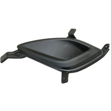 Fog Light Cover Compatible with 2011-2013 Hyundai Elantra Left Driver Textured Black