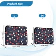thumbnail image 4 of FORMRS 15"-15.6" Laptop Sleeve Protective Case Soft Carrying Quilted Computer Bag Cover, Red Starry Pattern, 4 of 7