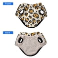 thumbnail image 5 of Pet Winter Coat Snow Zipper Clothing Cold Weather Dog Vest Warm Puppy Coat Leopard, 5 of 8