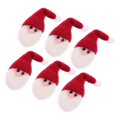 thumbnail image 1 of Christmas Felt Santa Claus Shape Diy Handmade Home Decor Accessories Red 7X3.5X3.5CM 6Pcs, 1 of 3