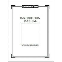 Instruction Manual ONLY for Breadman Bread Machine Maker Instruction Manual Model: TR444 REPRINT