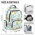 thumbnail image 5 of Pzuqiu Cute Cartoon Dragon Kids Backpack 17 Inch Lightweight School Bookbag with Multi Pockets Breathable Comfortable Daypack for Boys Girls Ages 6-12 Travel Rucksack, 5 of 7