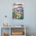thumbnail image 4 of Colorful Vintage City Travel Poster of Manizales with Bold Buildings And Local Culture Print Poster, 4 of 8