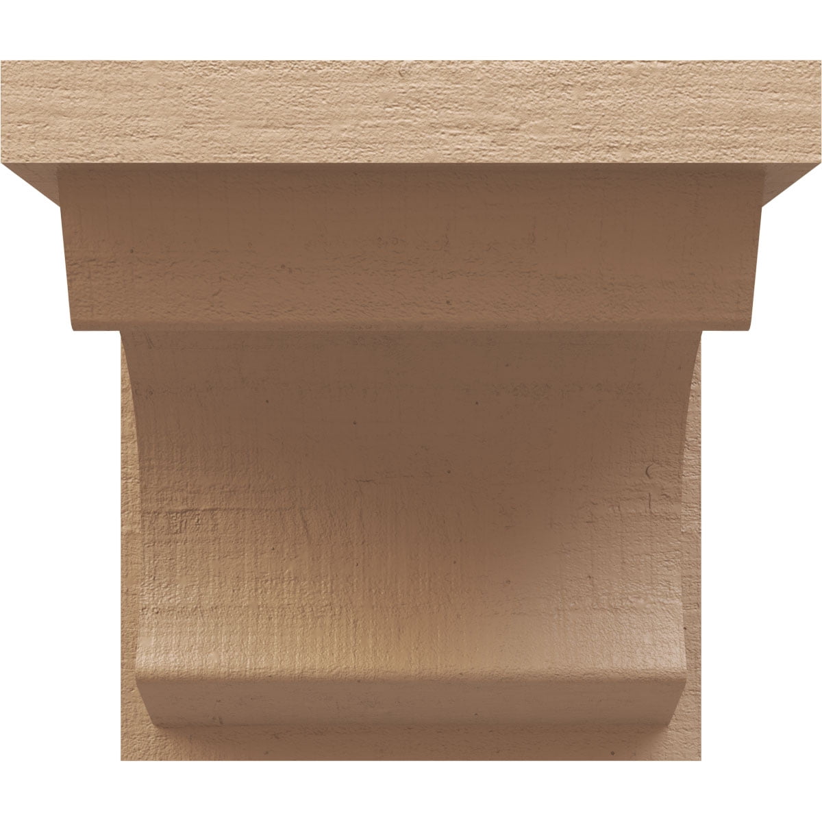 9"W x 9"D x 9"H Wide Emerson Rough Cedar Woodgrain TimberThane Corbel, Primed Tan