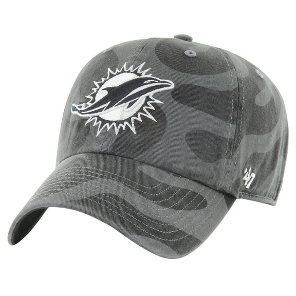 Women's '47  Charcoal Miami Dolphins Freeform Clean Up Adjustable Hat