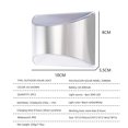 thumbnail image 4 of Luz Solar Para Jardín Al Aire Libre, Luz De Paso De Escalera, Luz De Pared De Acero Inoxidable Ip65, Luz De Pared Led Impermeable Para Valla, Puerta De Patio Trasero, Césped sonducket HA027152-02, 4 of 6
