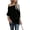Black, variant on Women Casual Off-Shoulder Knit Long Sleeve Pullover Sweater Top