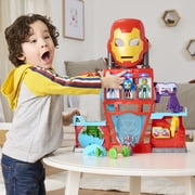 Marvel Iron Man and His Awesome Friends Iron Quarters Boys & Girls Electronic Playset, Birthday Gifts for Kids ages 3 and up