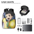 thumbnail image 4 of Hunter × Hunter Backpack, Large Capacity Computer Backpack, Extra Large Laptop Backpack For College Work, Lightweight Daypack Bookbag, 16.9x12.6x5.5 Inch, 4 of 8
