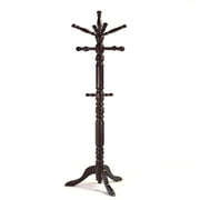 Home Craft Traditional Spinning Top Wooden Coat Rack, Multiple Colors