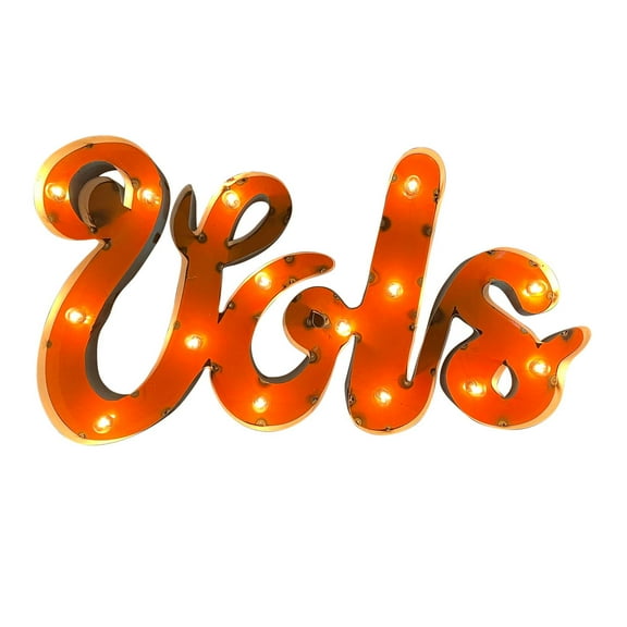 Tennessee "Vols" Lighted Recycled Metal Wall Decor