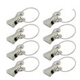 thumbnail image 3 of Miangastore 20pcs Thicken Stainless Steel Curtain Ring with Curtain Clip for Home Use Practical Roman Rod Curtain Clip Rings (Silver), 3 of 8